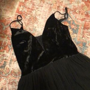 BCBG Generation size 2 Black velvet mini dress